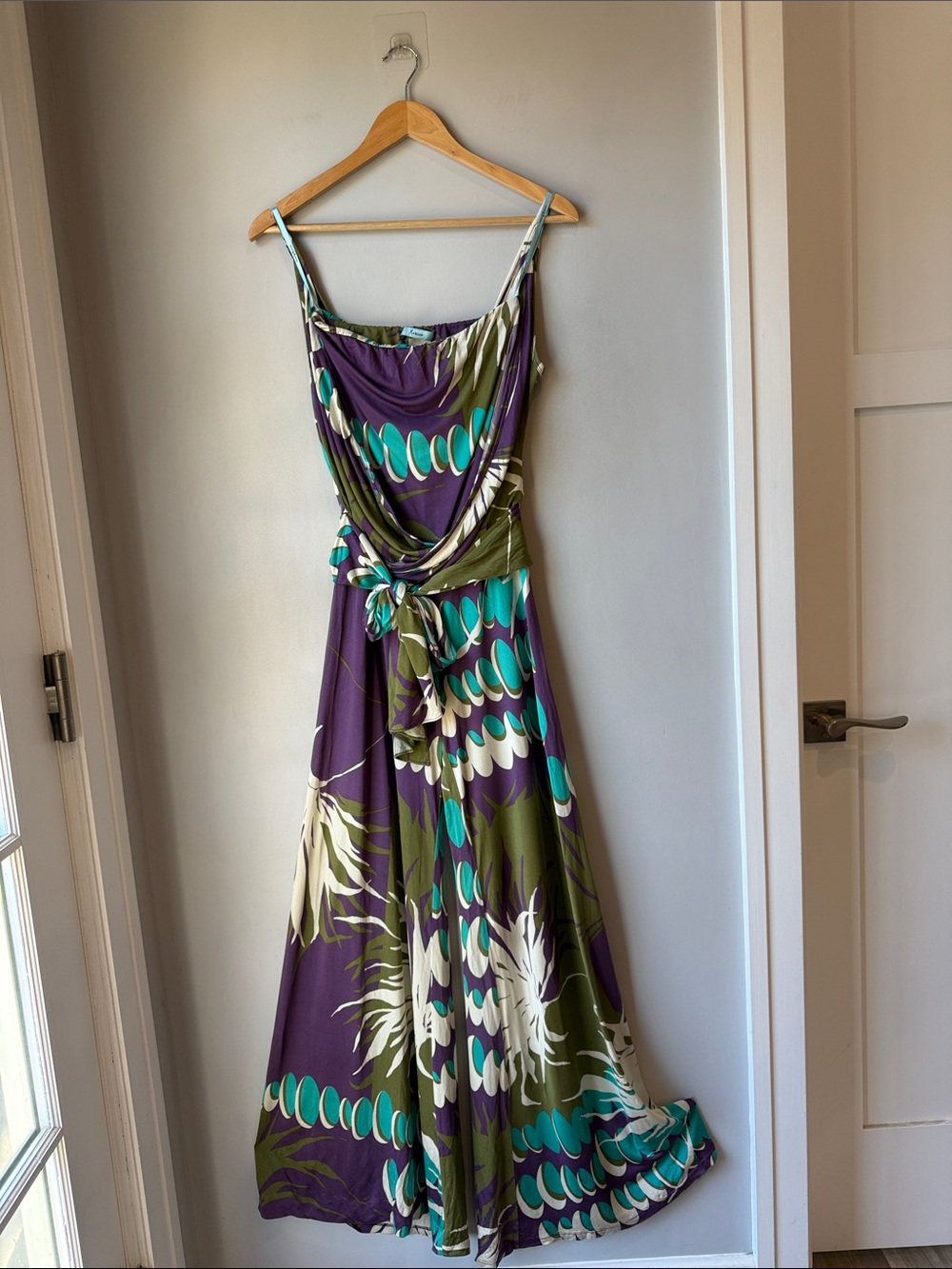 Vintage Marciano Silk Resortwear Boho Chic Lounge Jumpsuit